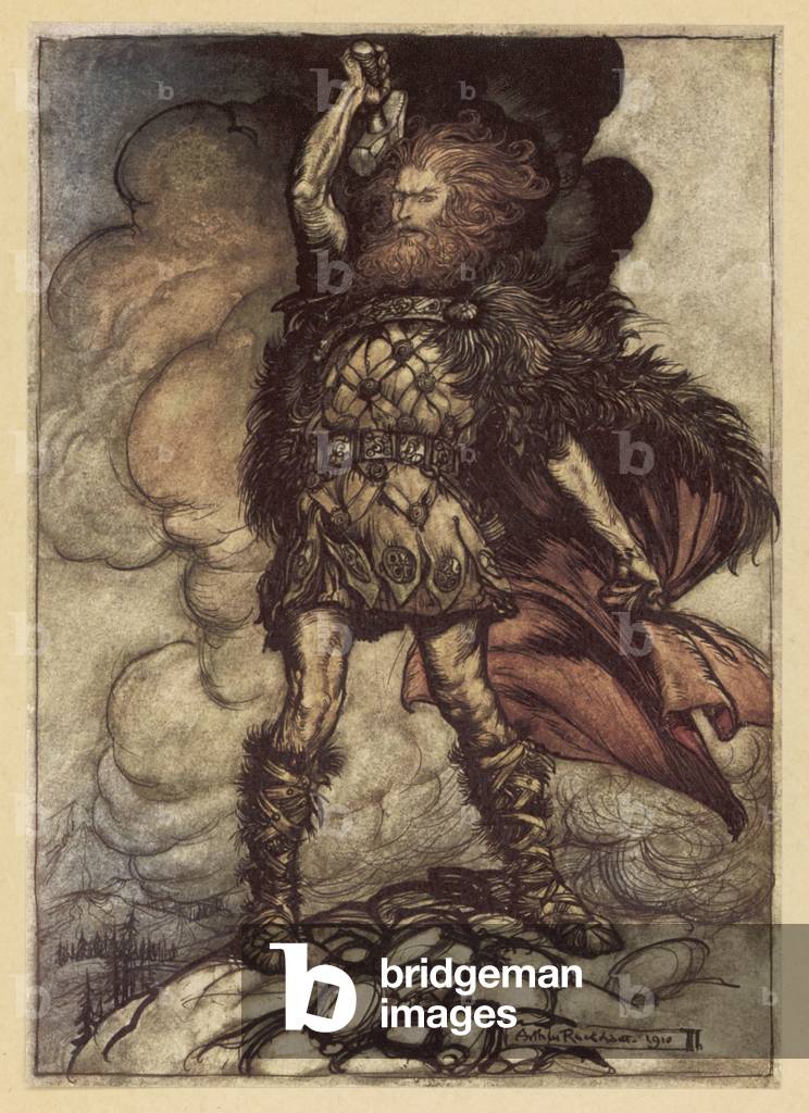 Immagine di Stampa "Thor - Rackham 1911" 1911 di Arthur Rackham