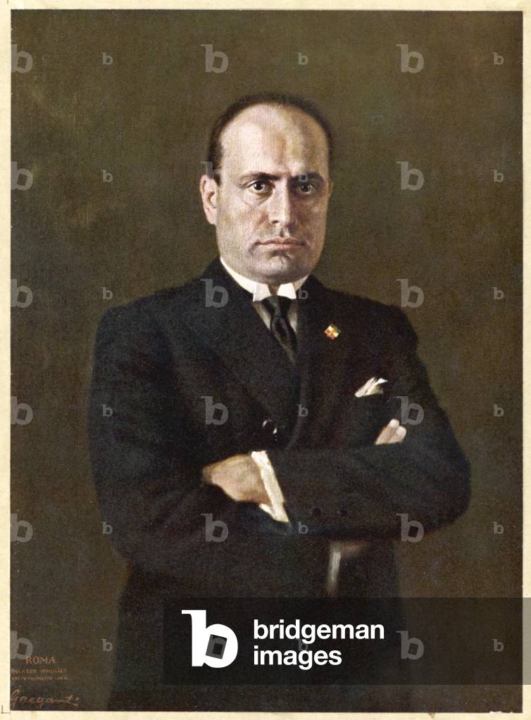 Bild von Druck "Mussolini" 1932