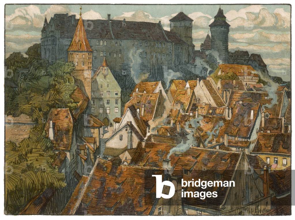 NUREMBERG ROOFTOPS 20C