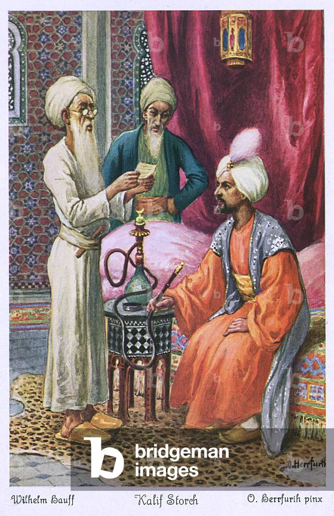 Image of Print depicting Caliph Stork 1890 by Oskar Herrfurth