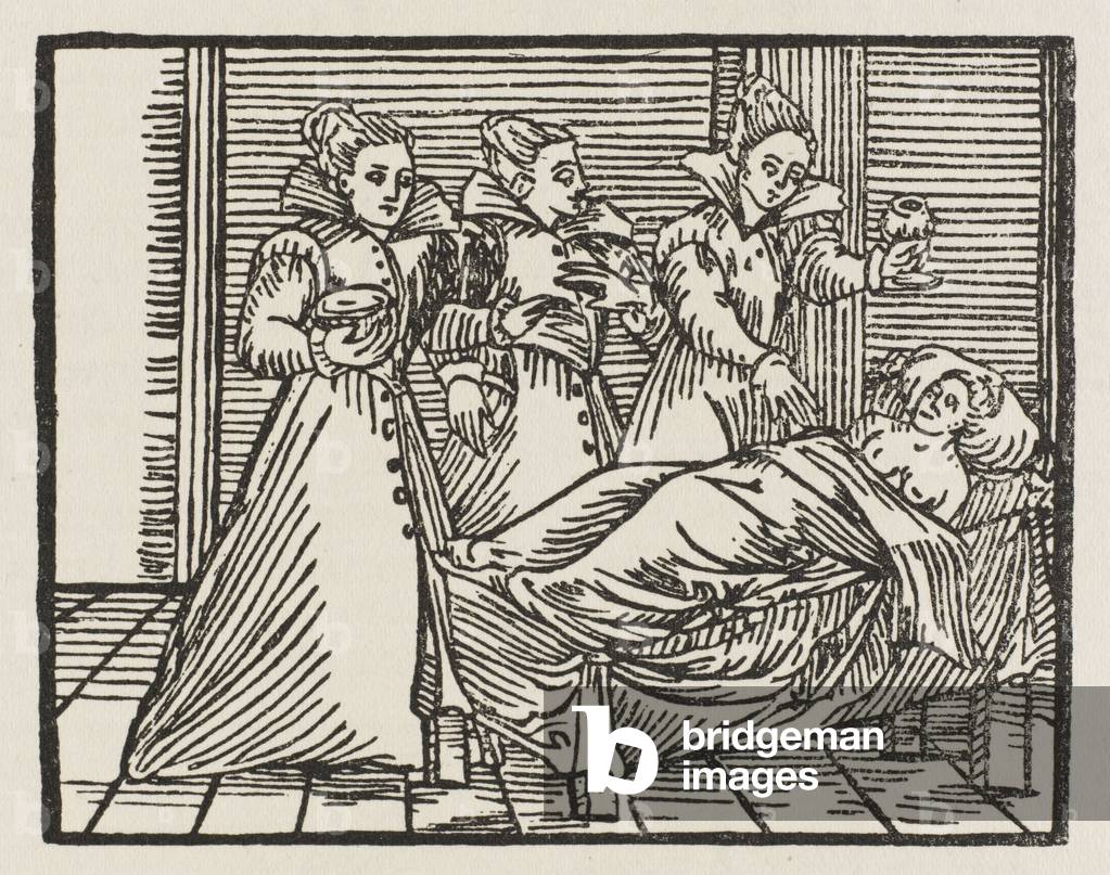 Image of Engraving depicting WITCHES BEWITCHING 1626 by Francesco Maria Guazzo