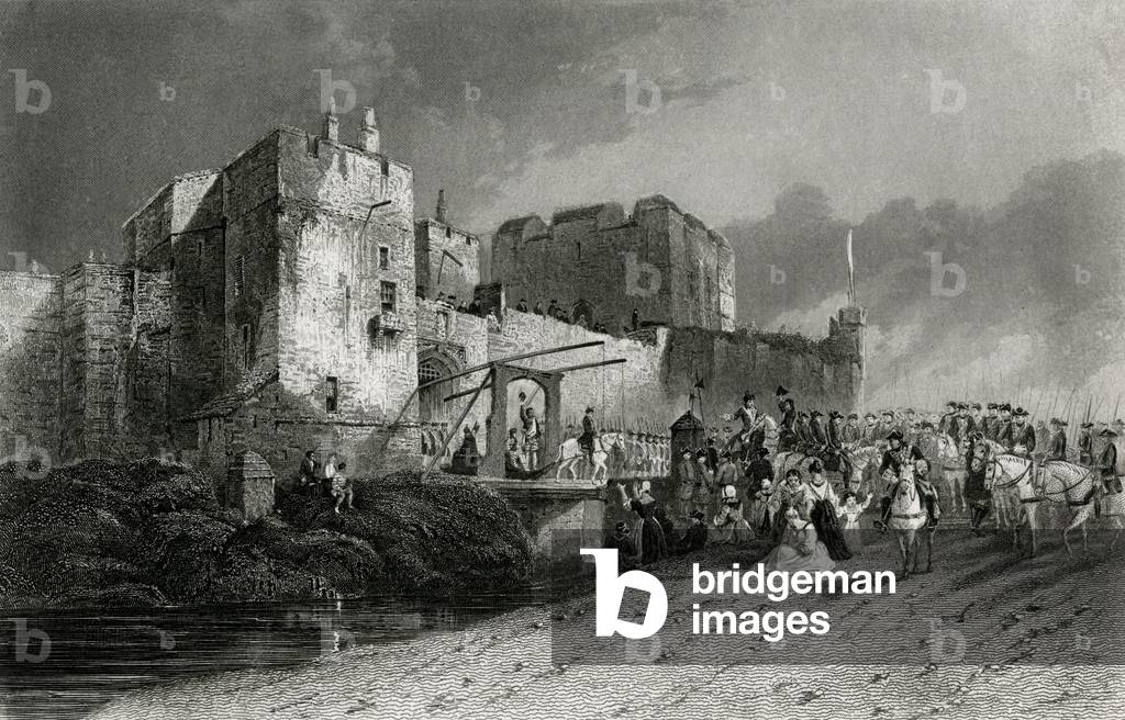Bild von Gravur "JACOBITES HINGERICHTET /1745" 1801