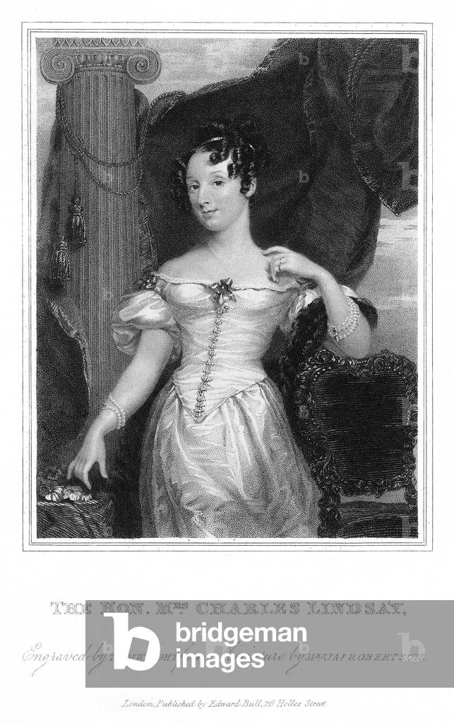 Elizabeth Lindsay (gravure) par Thomas Wright