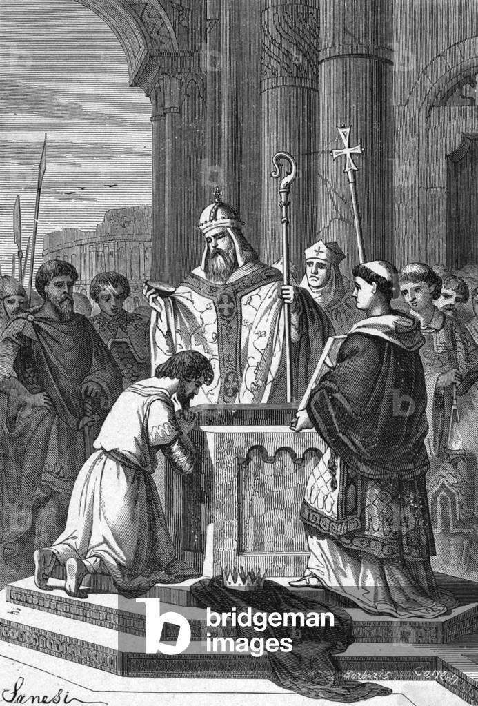Immagine di Incisione "COSTANTINO BATTEZZATO" 1801