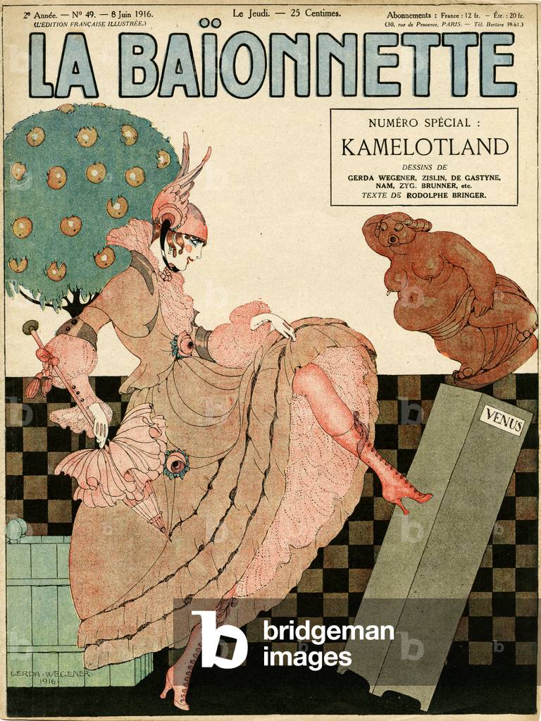 Image de Estampe représentant Couverture 1916 par Gerda Marie Frederike Wegener