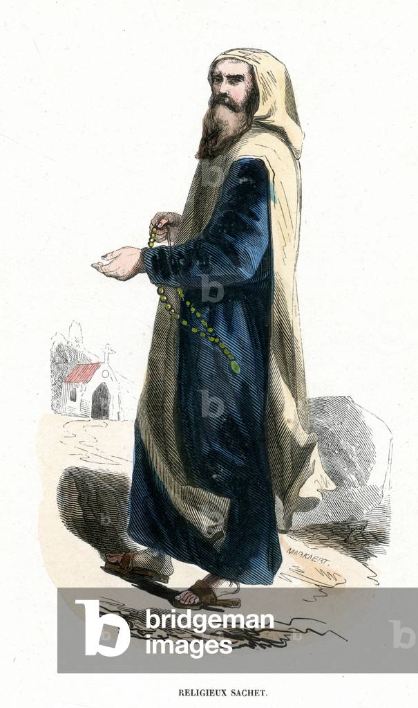 Immagine di Stampa "EREMITA SACCATI" 1848 di French School