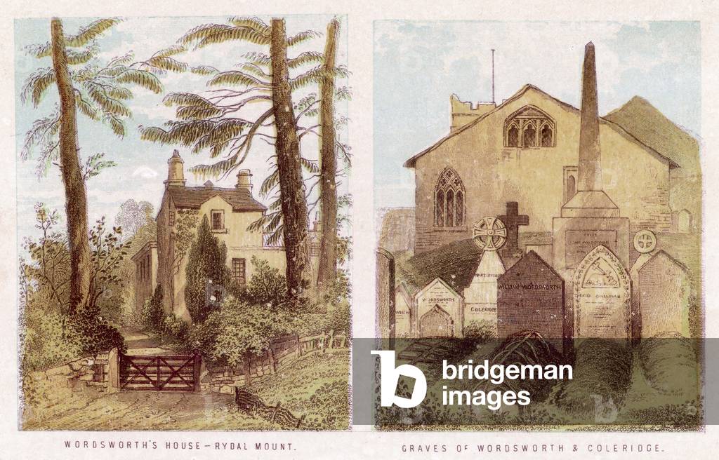 Bild von Druck "WORDSWORTH/RYDAL MOUNT" 1860