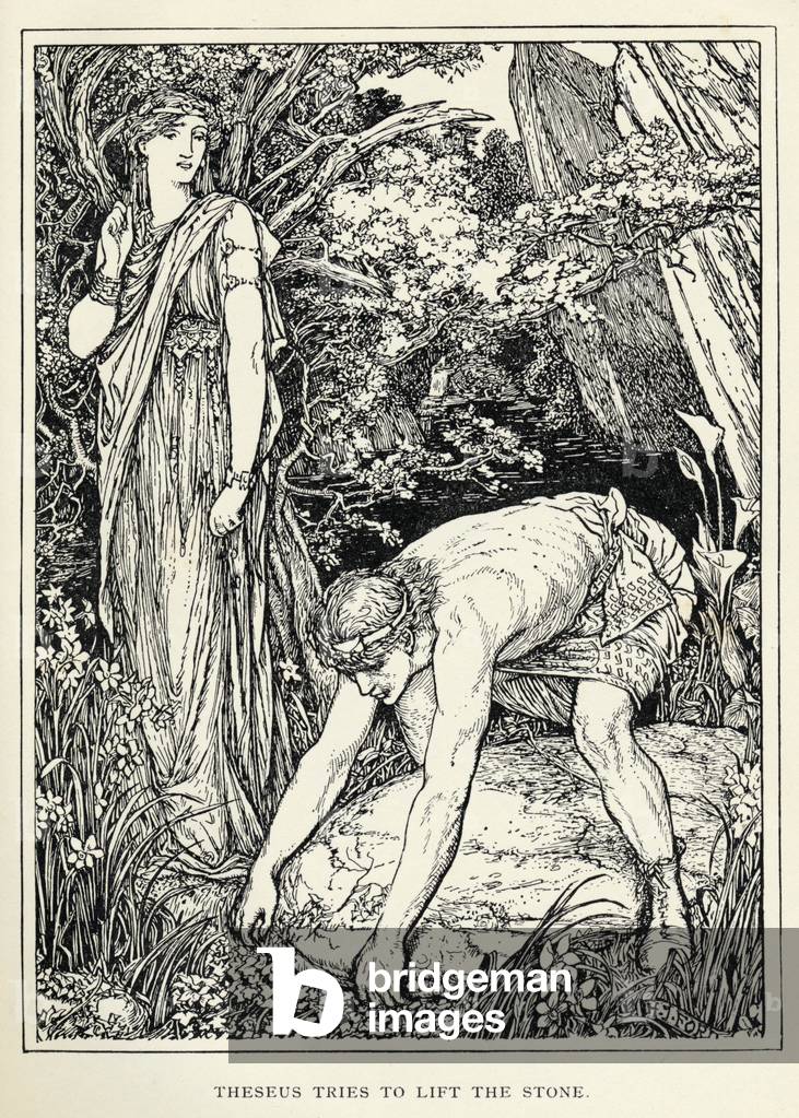Theseus Lifts Stone - Ford