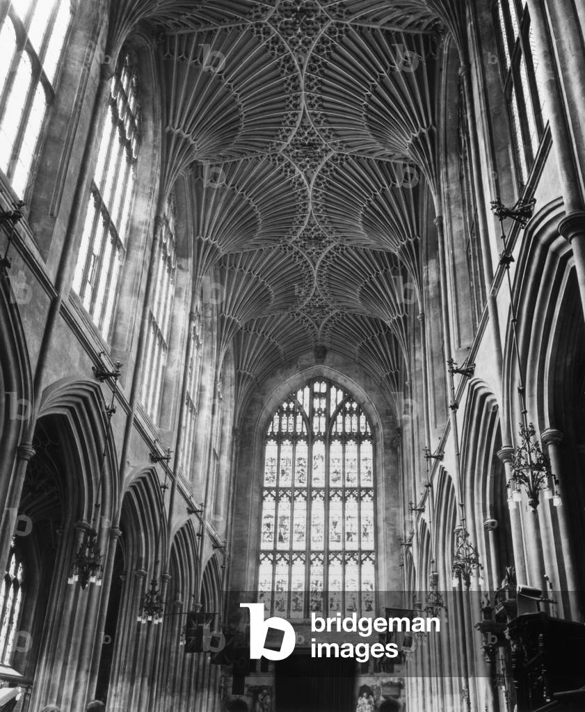 Bild von Fotografie "DECKE IM BAD ABBEY" 1960 von Barnaby's Studios Ltd