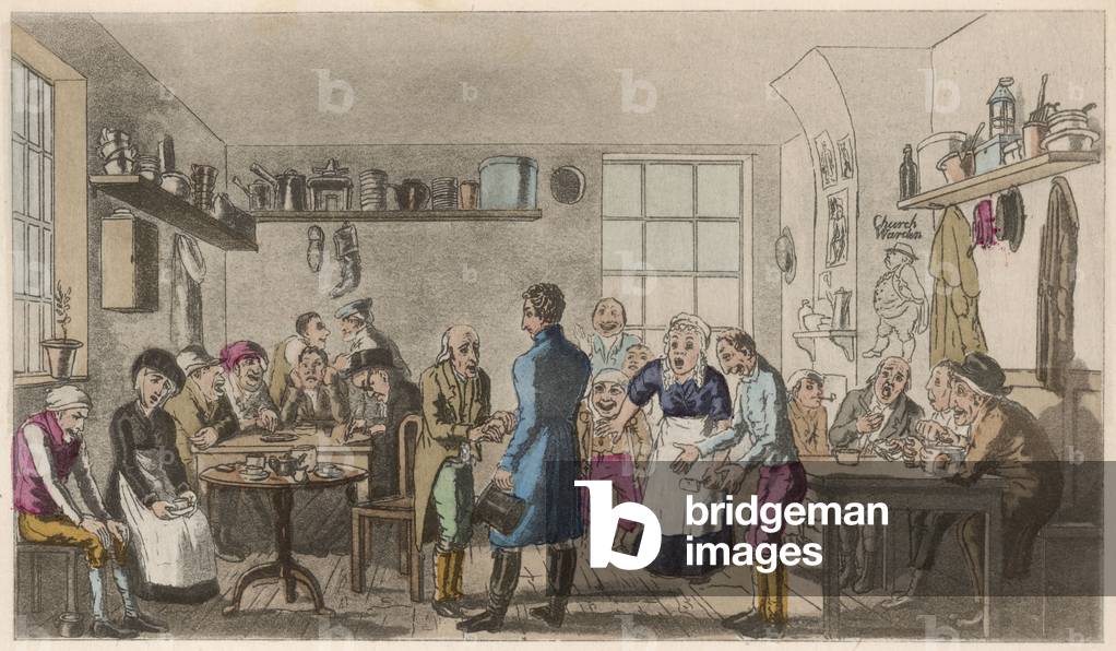 Image of Print depicting VISITING A COLLEAGUE 1825 by Theodore Lane