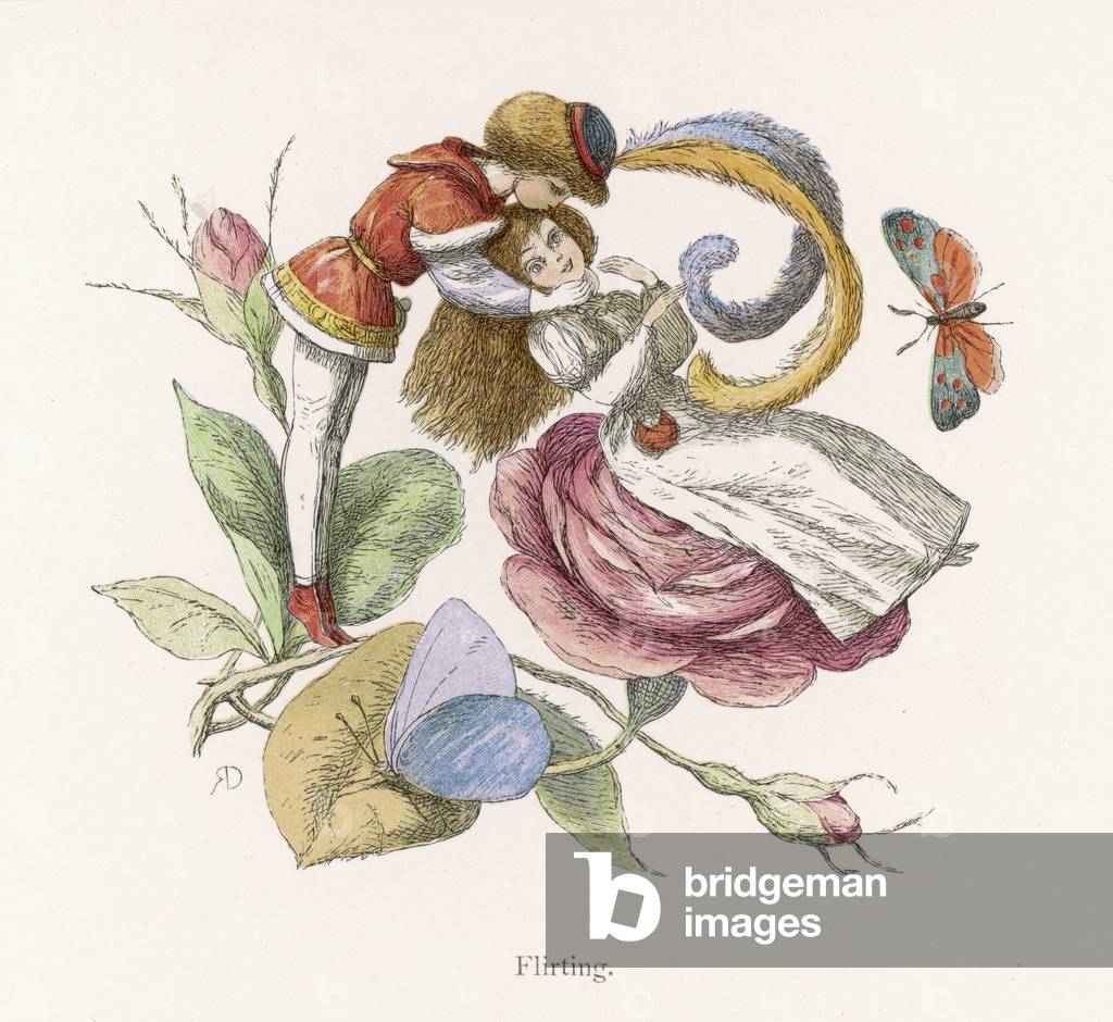 Immagine di Stampa "Flirt" 1875 di Richard Doyle