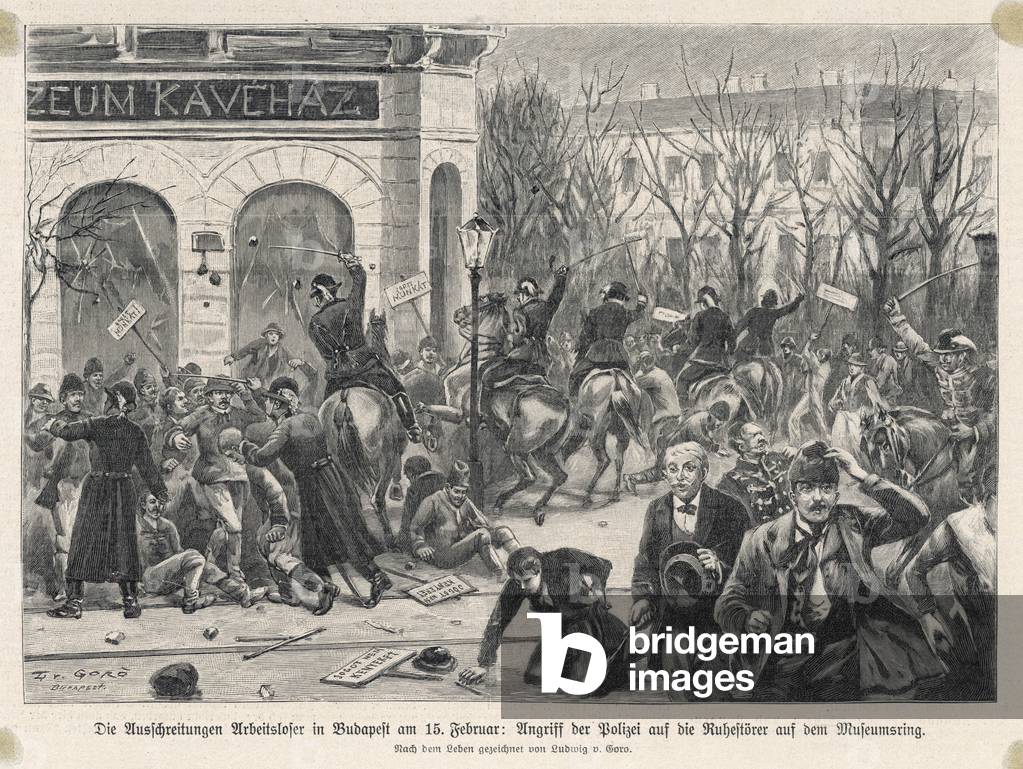 Image of Engraving depicting HUNGARIAN WORKERS 1901