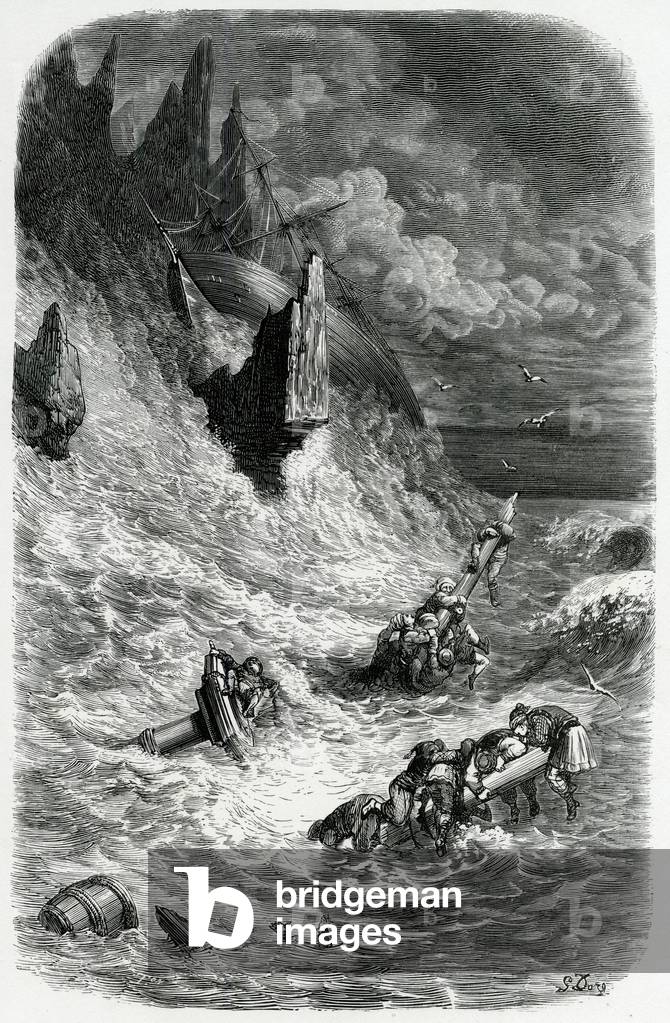 LE VAISSEAU ÉCHOUÉ DE SINBAD par Gustave Dore