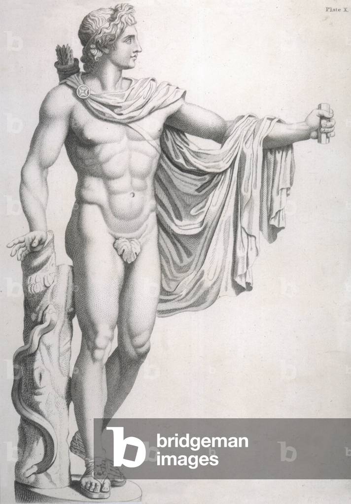 Image of Engraving depicting APOLLO & FIG-LEAF 1801