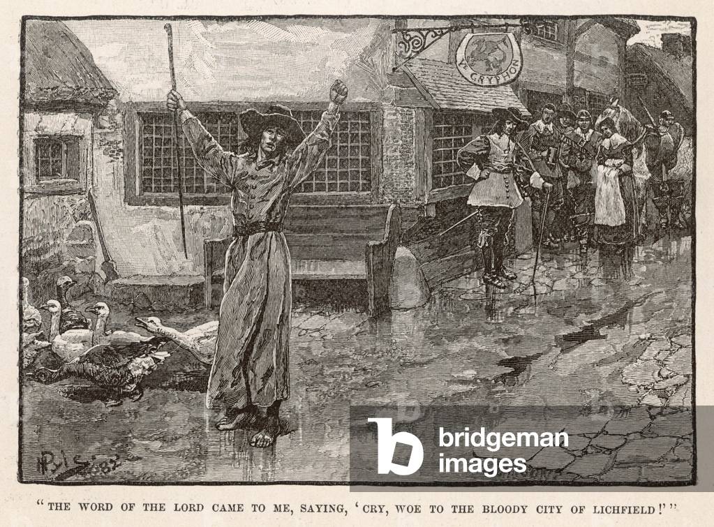 Immagine di Incisione "GEORGE FOX" 1882 di Howard Pyle