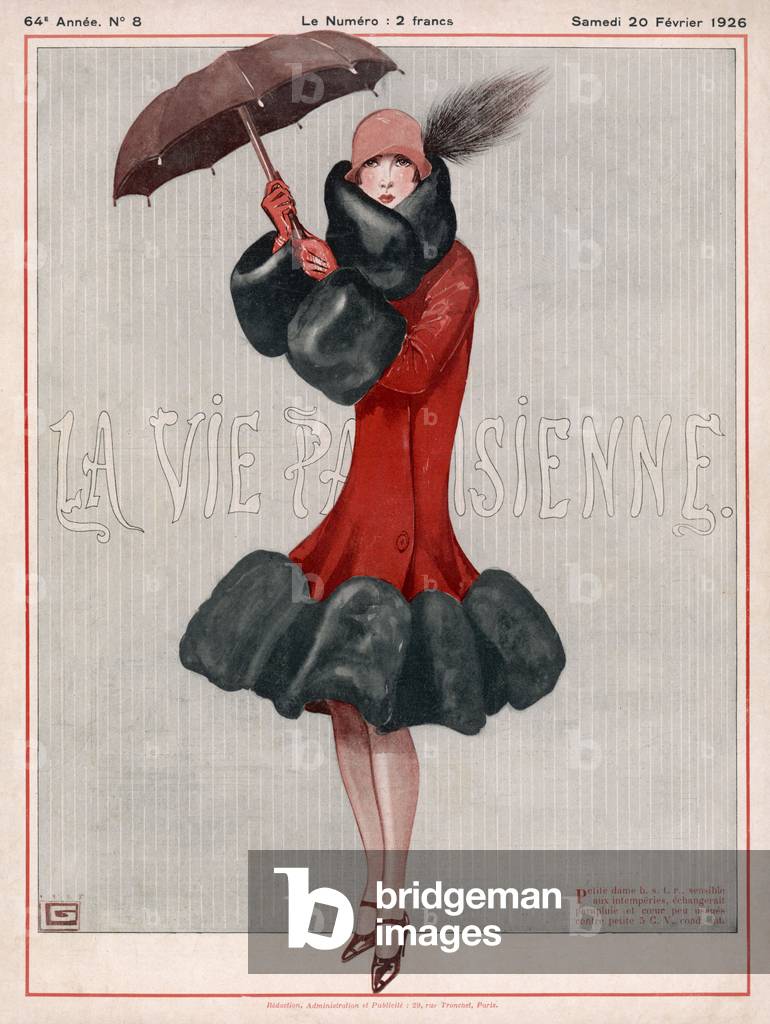 Bild von Druck "Regentag" 1926 von Georges Leonnec