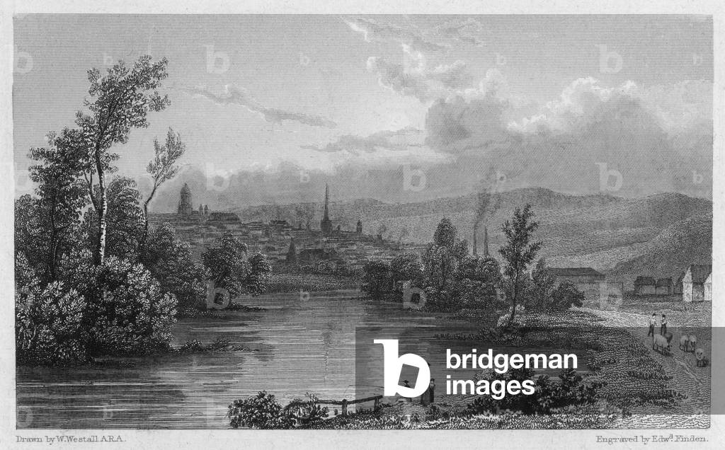 Sheffield 1828 by Edward Francis Finden