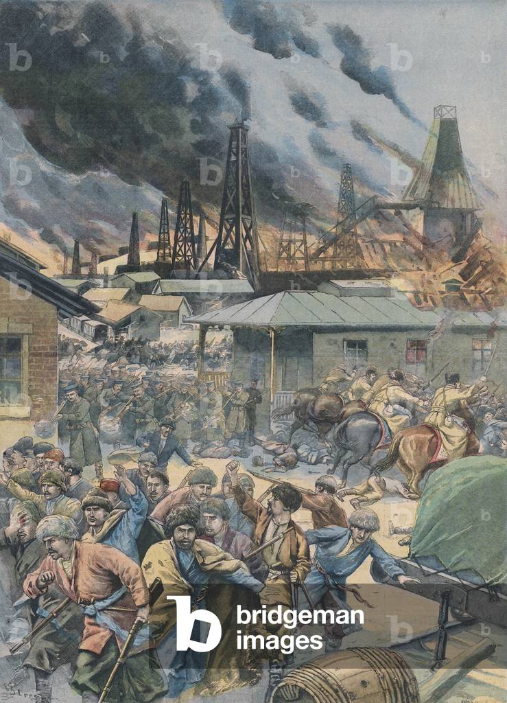 Image de Estampe représentant PUITS DE FEU REBELLES 1905 par Charles Crespin