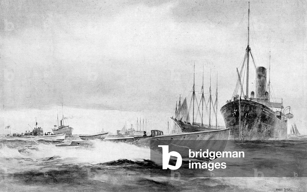 Bild von Zeichnung "Rum läuft" 1923 von Maurice Randall