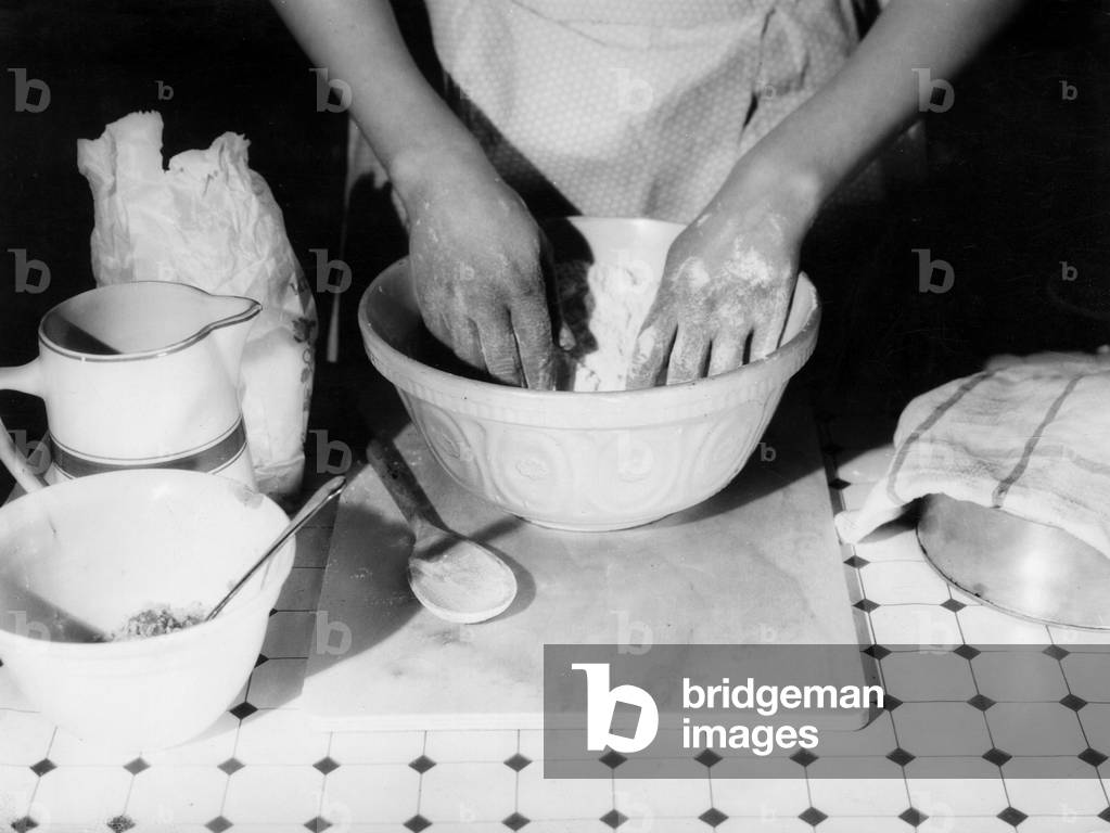 Image of Photography depicting MAKING PASTRY 1930 by Barnaby's Studios Ltd