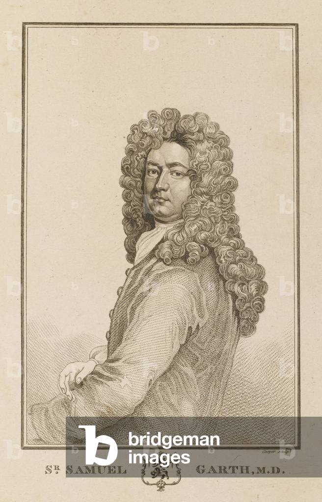 Immagine di Incisione "SIGNORE SAMUEL GARTH" 1701 di Godfrey Kneller