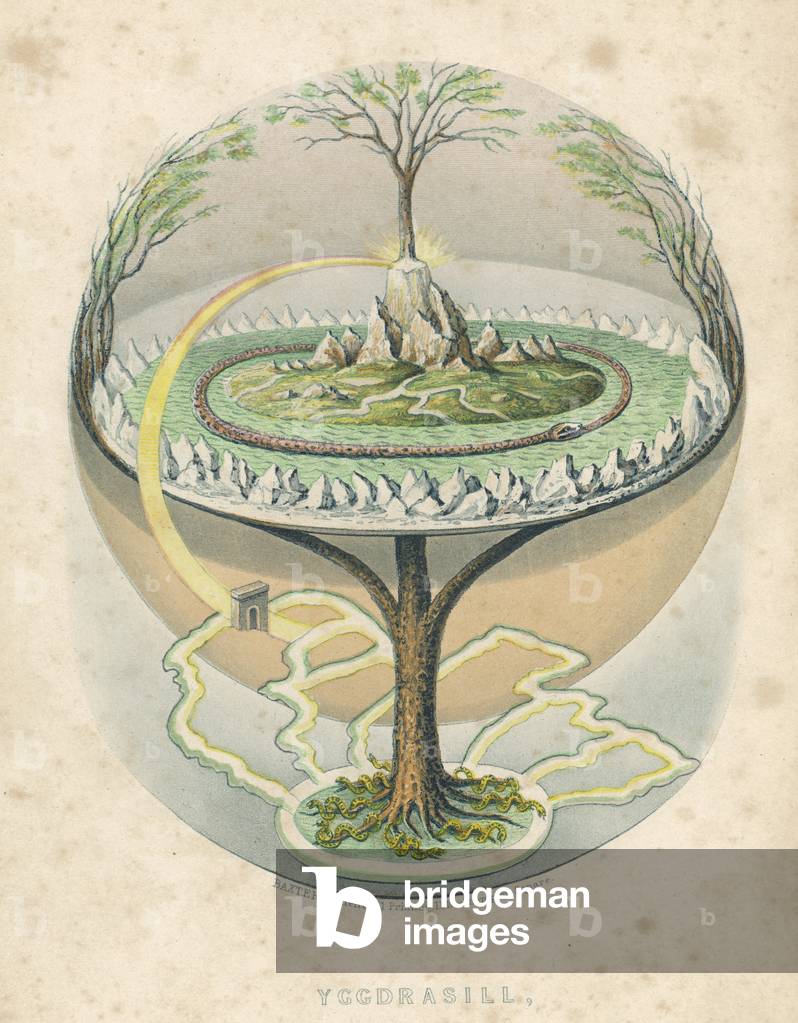 Image of Yggdrasil, the Tree of Life in Norse mythology by Baxter ...