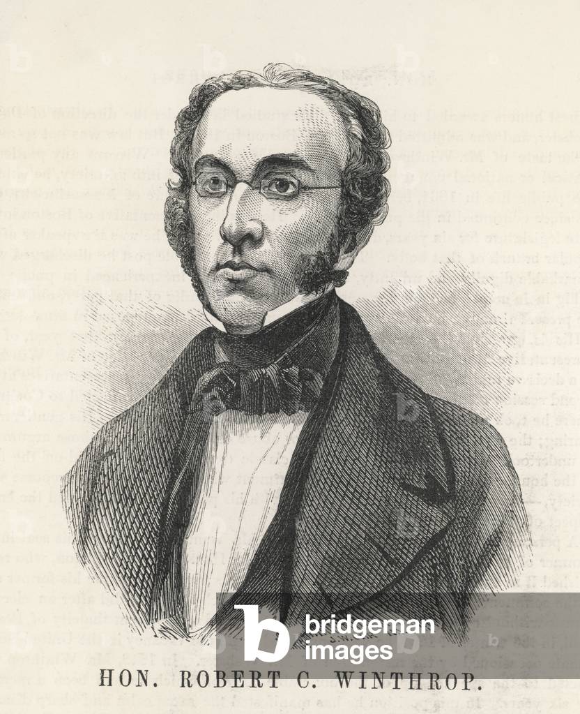 Robert Winthrop (engraving) by John William Orr