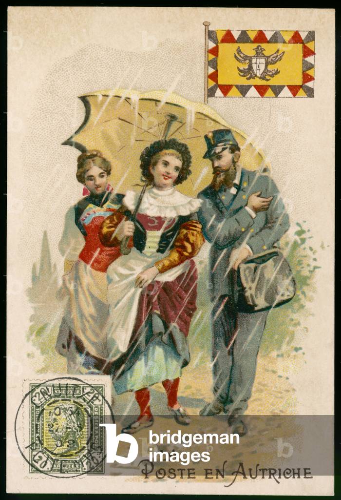 Image de Estampe représentant Facteur autrichien 1900