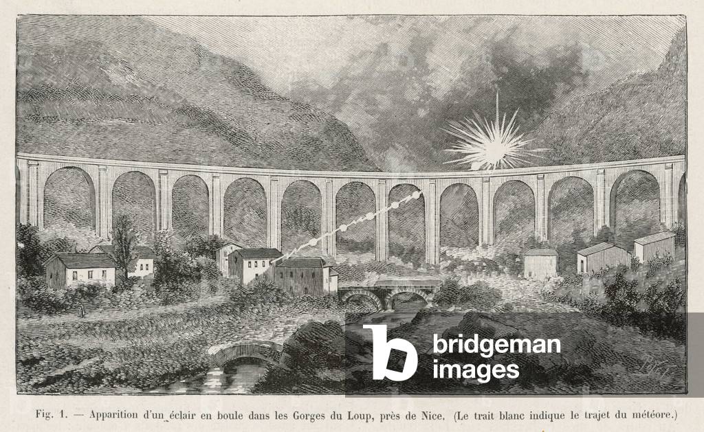 Bild von Gravur "KUGEL-BLITZ" 1901