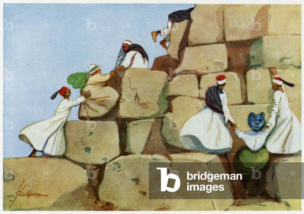 Immagine di Stampa "Hai aiutato a scalare la piramide" 1908 di Lance Thackeray