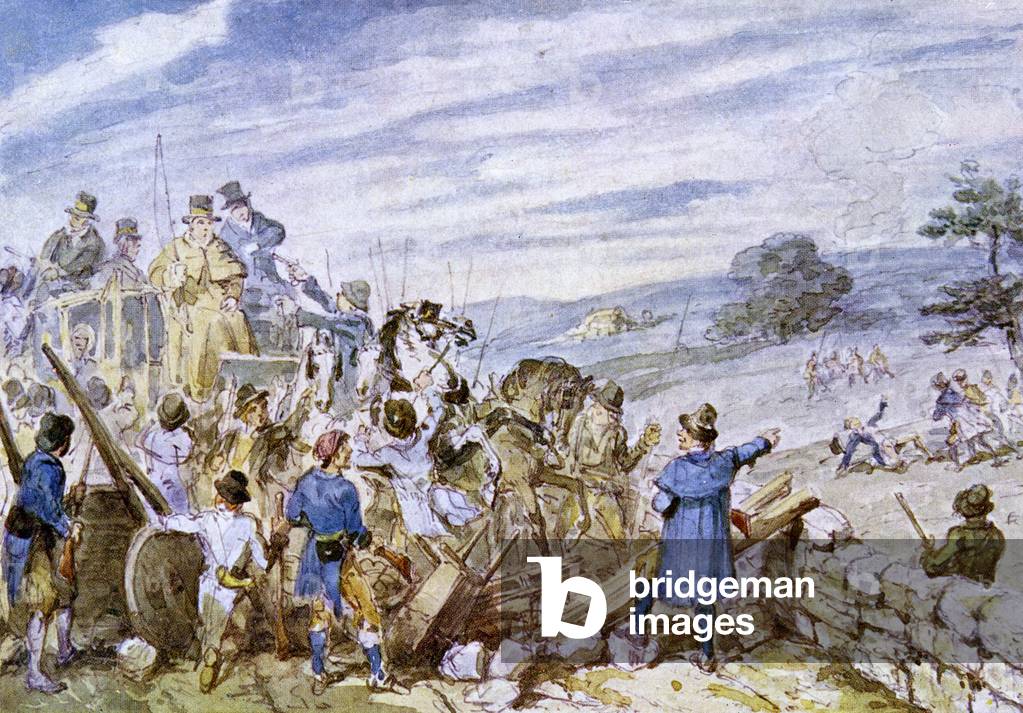 Immagine di Stampa "I RIBELLI DEL 1798 UCCIDONO GIFFARD" 1798 di George Cruikshank