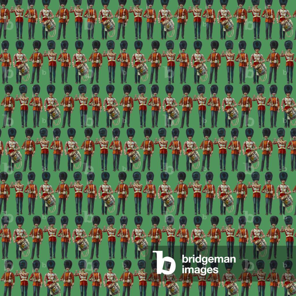 Motivo ripetuto - guardiani, verde