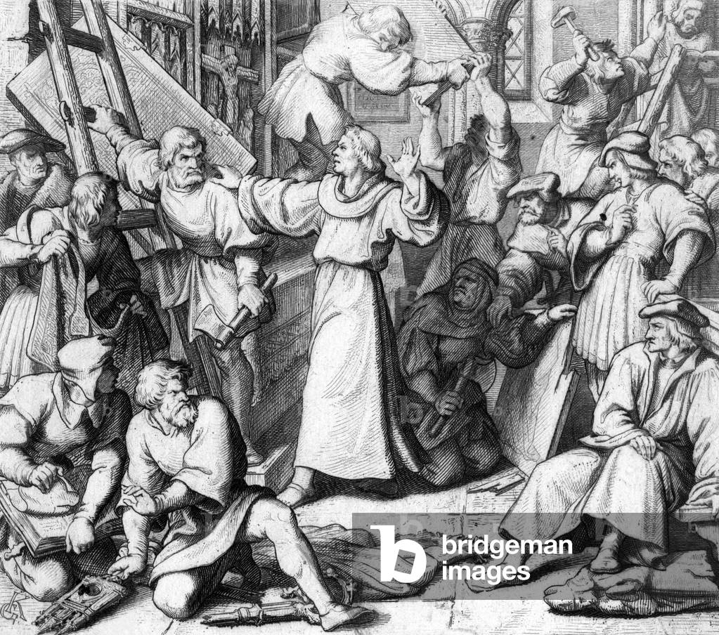 Bild von Gravur "LUTHER & IMAGEBREAKER" 1883
