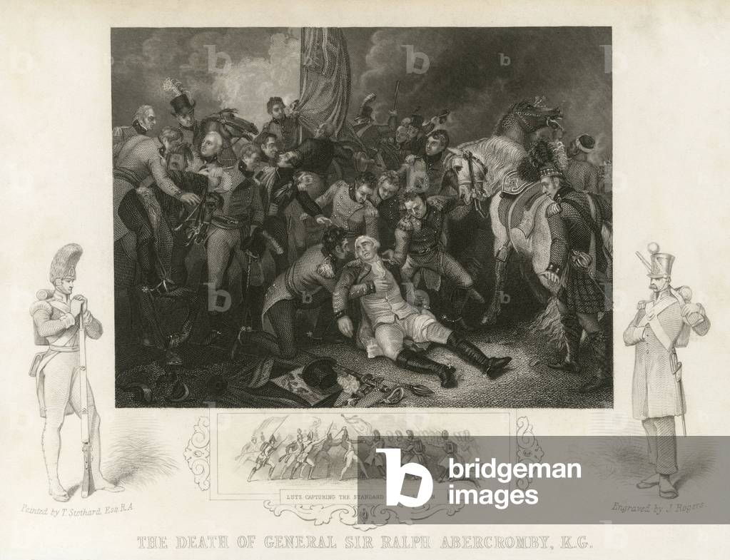 Bild von Gravur "RALPH ABERCROMBY/TOD" 1734 von Thomas Stothard