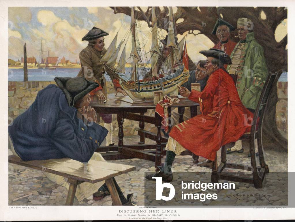 "DISCUTENDO LE SUE BATTUTE" 1904 di Charles Murray Padday