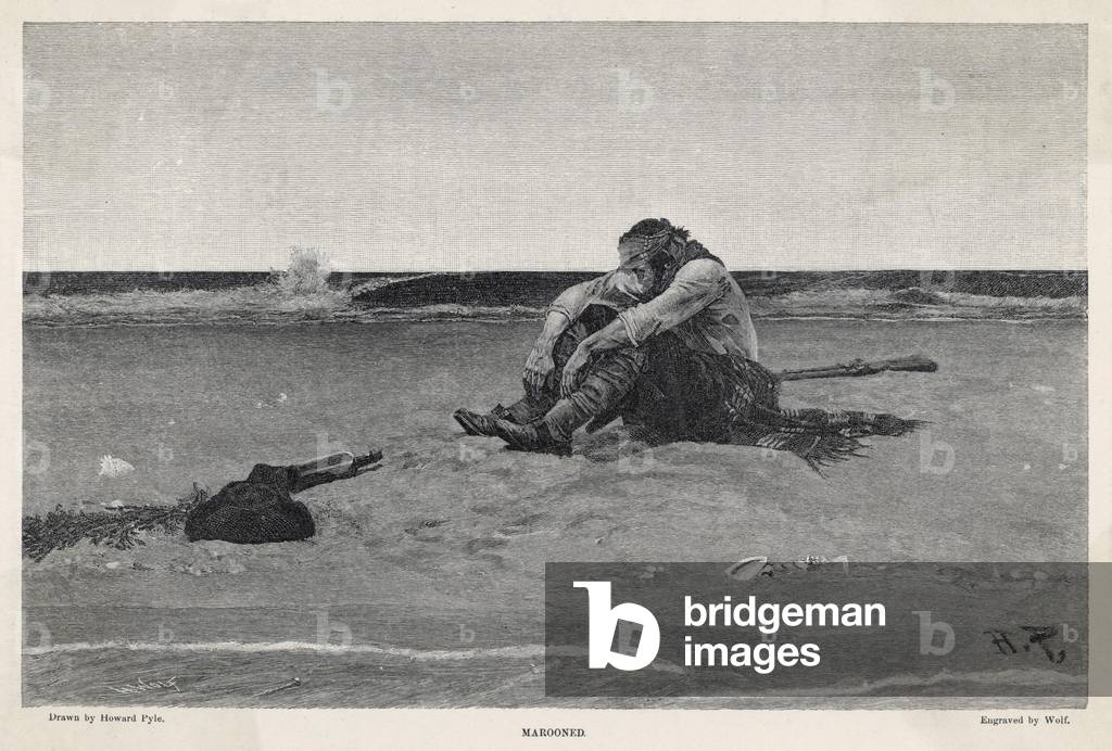 A Pirate Marooned by Howard Pyle