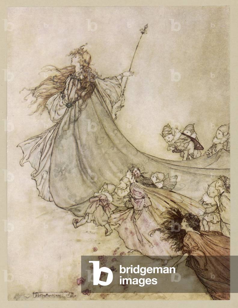 Image de Estampe représentant Shakespeare ; Titania 1908 par Arthur Rackham