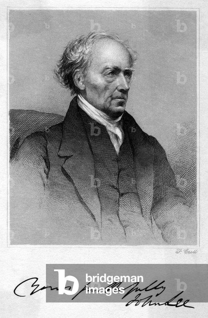 John Lee, scientist (engraving)