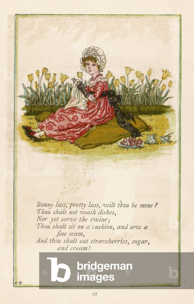 Image of Print depicting CURLY LOCKS 2 by Kate Greenaway