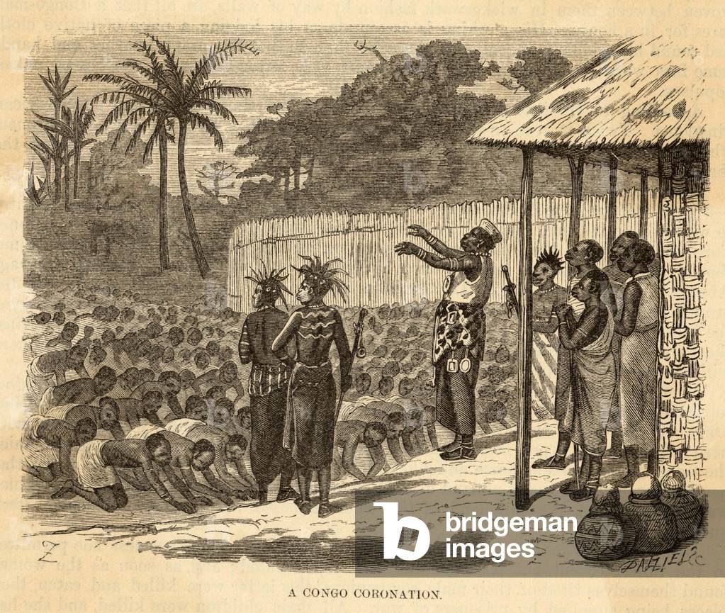 Image of Engraving depicting Coronations - Congo 1860