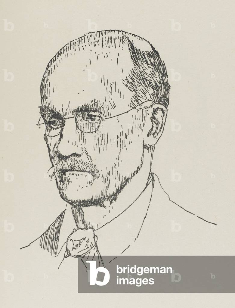 Immagine di Stampa "GILBERT MURRAY" 1922 di Powys Evans