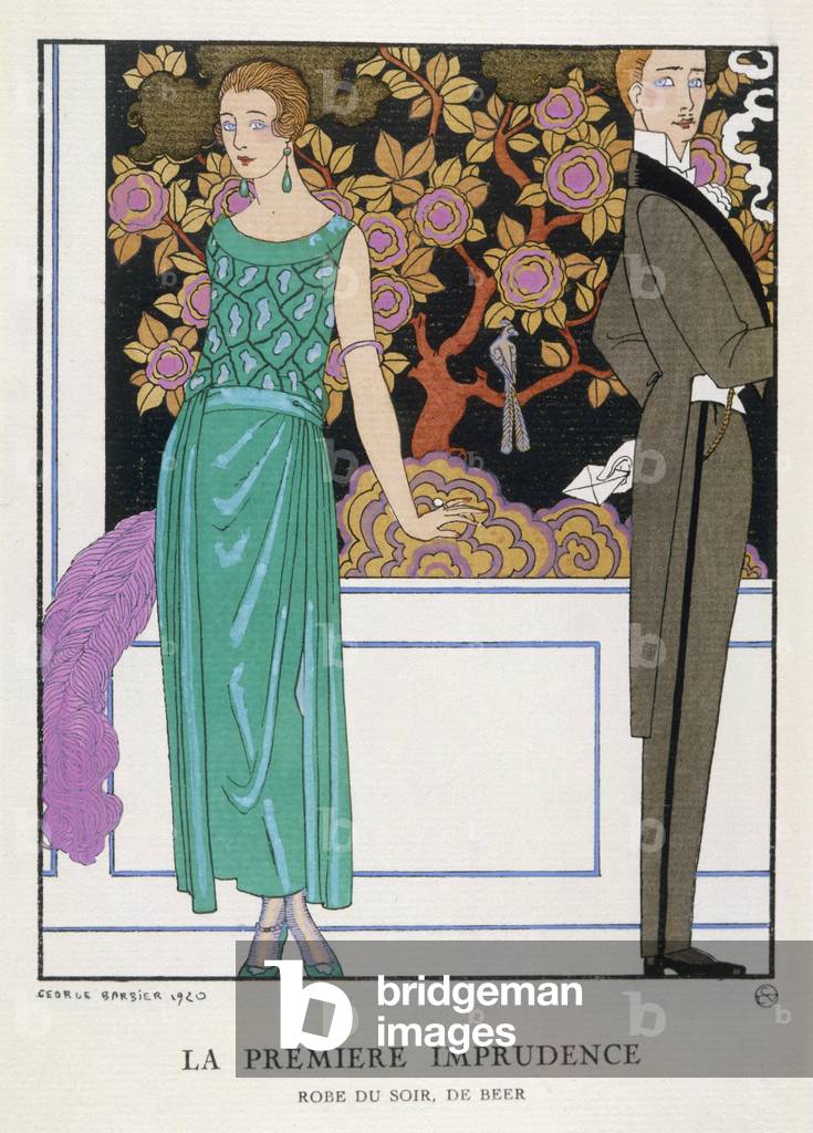 Bild von Druck "Abendkleid 1921" 1920 von Georges Barbier