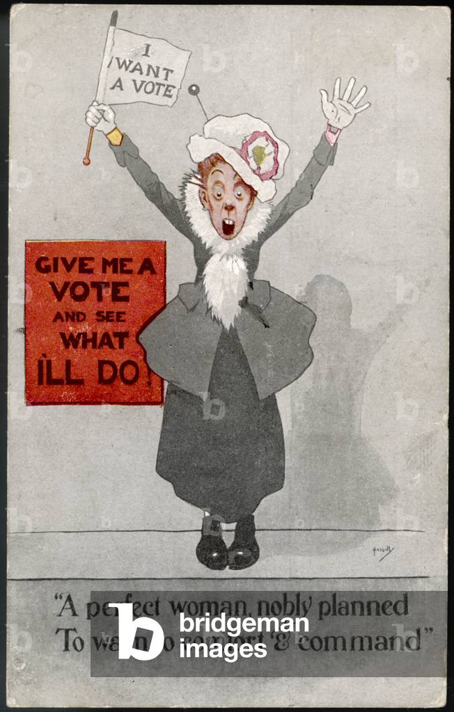 Una suffragetta imponente