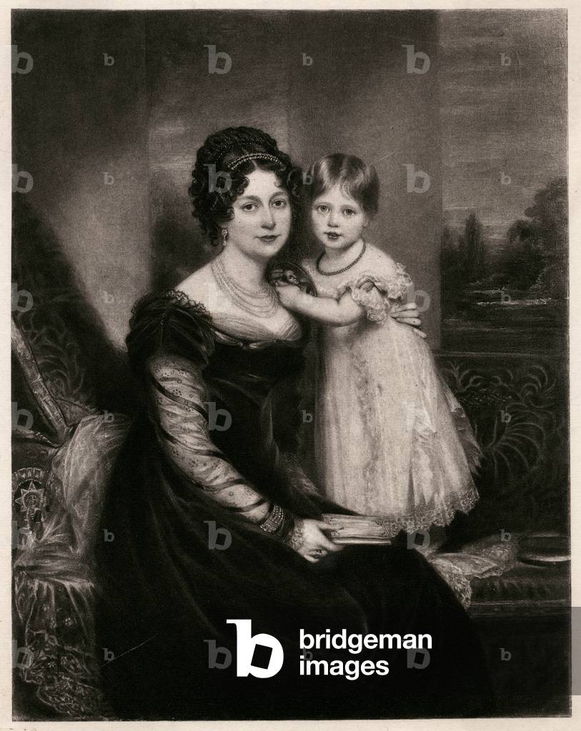 Image of Print depicting QUEEN VICTORIA 1801 by William Beechey