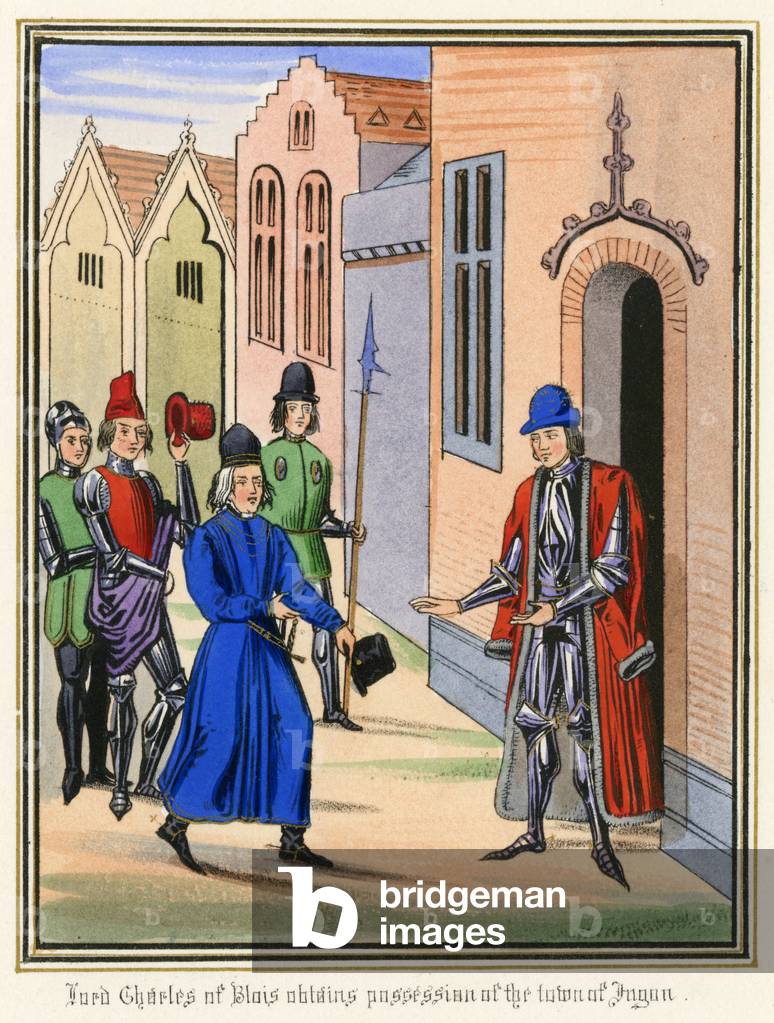 Immagine di Stampa "OTTENIMENTO DEL POSSESSO" 1342 di Jean Froissart