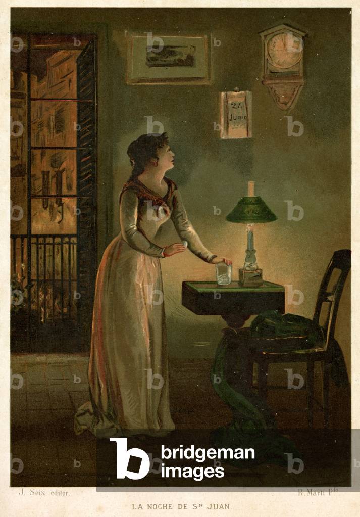 Image de Estampe représentant Aperçu d'un Lover 1891 par Spanish School