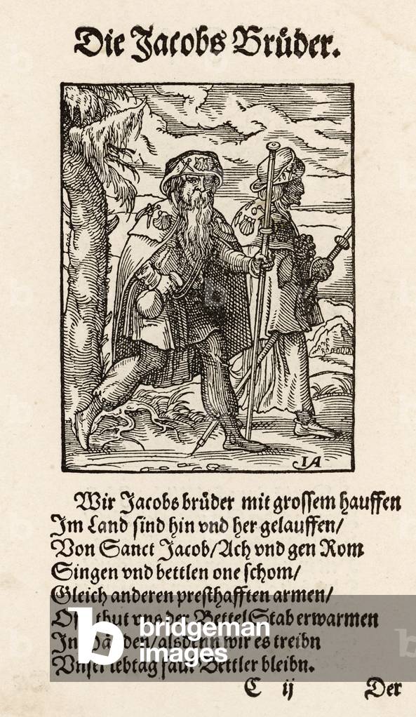 "PILGER/COMPOSTELLA" 1568 von Jost Amman