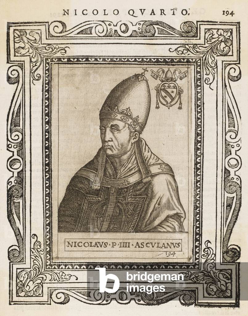 Image de Gravure représentant PAPE NICOLAS IV 1588 par Cavalieri