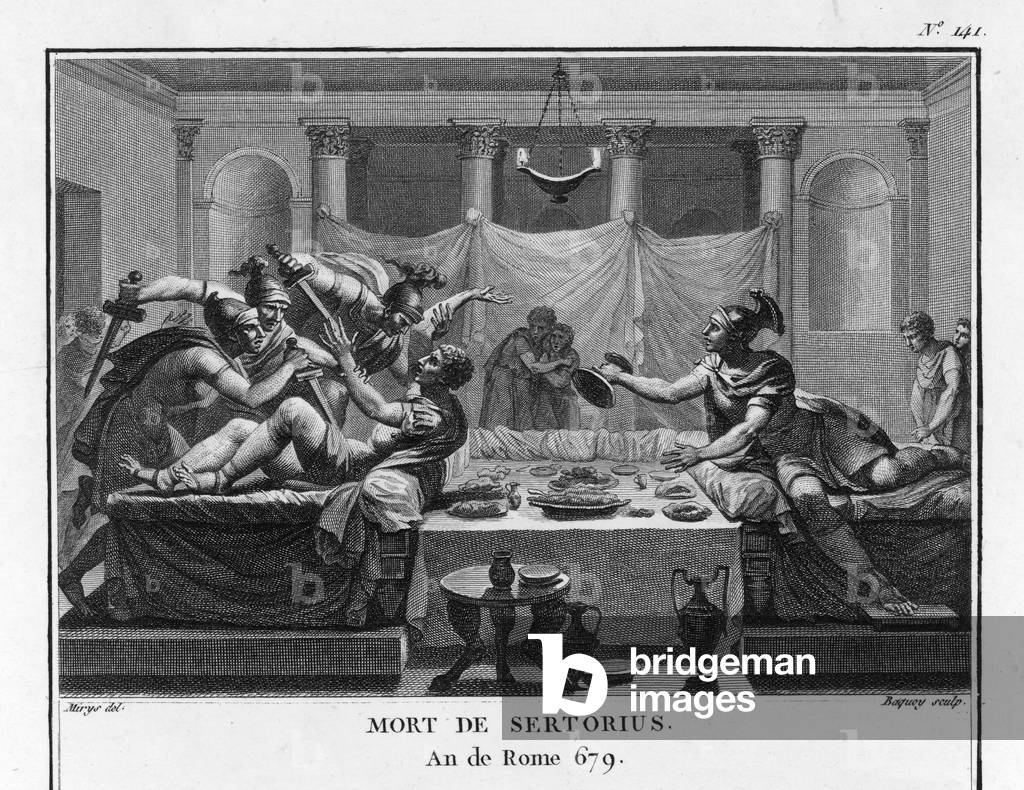 Image of Engraving depicting EVENTS/ANCIENT ROME by Silvestre Mirys