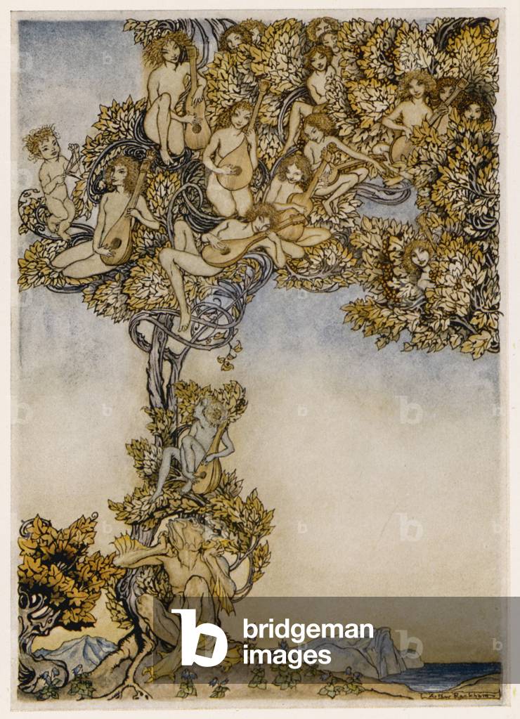 Bild von Druck "Tempest - Instrumente" 1926 von Arthur Rackham